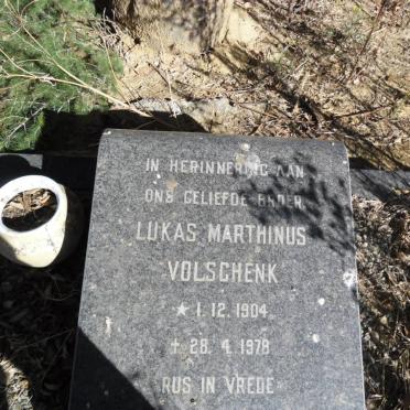VOLSCHENK Lukas Marthinus 1904-1978