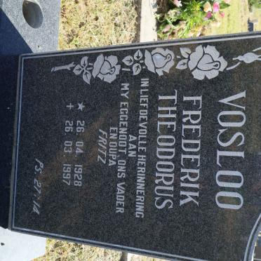 VOSLOO Frederik Theodorus 1928-1997