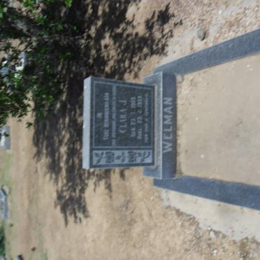 WELMAN Clara J.  1953-1953