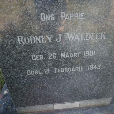 WALDECK Rodney J. 1901-1943 :: DU PLESSIS Rinette 1935-2012