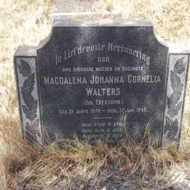 WALTERS Magdalena Johanna Cornelia nee EBERSOHN 1875-1940