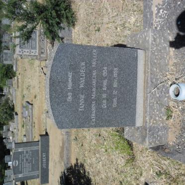WALDECK Rodney J. 1901-1973 &amp; Catharina Margaretha Müller 1904-1958 :: DU PLESSIS Rinette 1935-2012