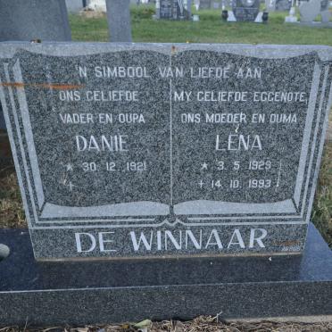 WINNAAR Danie, de 1921- &amp; Lena 1929-1993