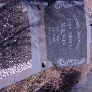 WILSON John Thomas 1922-1973