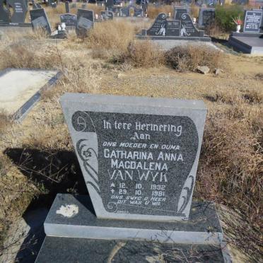 WYK Catharina Anna Magdalena, van 1932-1981
