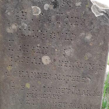 MATHEE Casparus Hermanus Johannes 18?6-1898