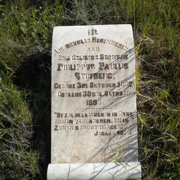 STOFBERG Philippus Paulus 1892-1895