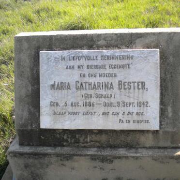 BESTER Maria Catharina nee SCHAAP 1886-1942