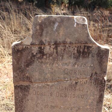 VERMAAK Magdalena Cornelia nee CRONJE 1847-1940