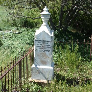 PLESSIS Johannes Gerhardus, du 1899-1906