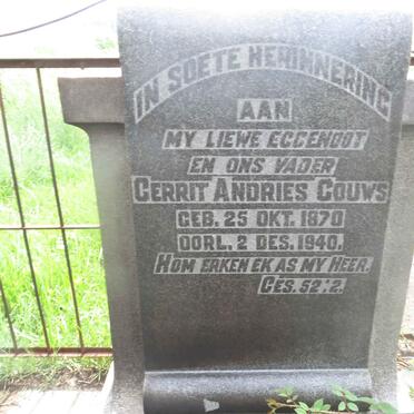 GOUWS Gerrit Andries 1870-1940