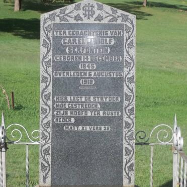SERFONTEIN Carel Rudolf 1845-1918