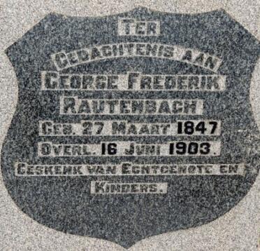 RAUTENBACH George Frederik 1847-1903