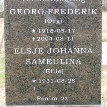 RAUTENBACH Georg Frederik 1918-2004 &amp; Elsje Johanna Sameulina 1931-