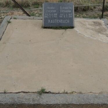 RAUTENBACH George Frederik 1886-1968 &amp; Elizabeth Catharina 1895-1944