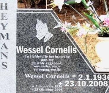 HEYMANS Wessel Cornelis 1936-2008
