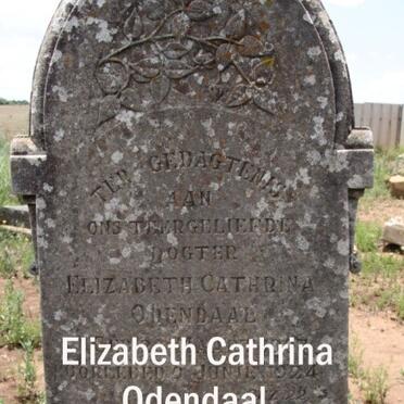 ODENDAAL Elizabeth Cathrina 1907-1924
