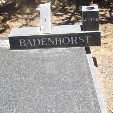 BADENHORST Johanna Hendrina nee DU PREEZ 1889-1979