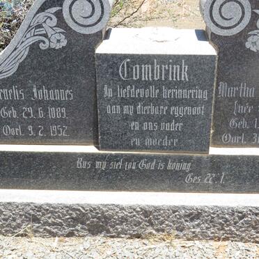 COMBRINK Cornelis Johannes 1889-1952 &amp; Martha Elizabeth VORSTER 1892-1981