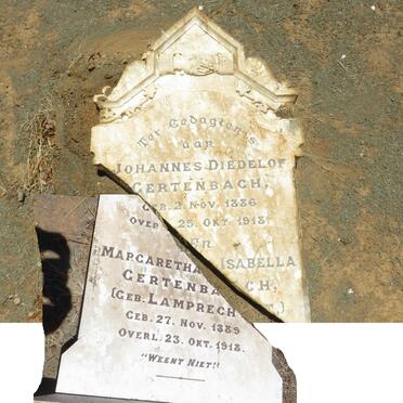 GERTENBACH Johannes Diedelof 1886-1918 &amp; Margaretha Isabella LAMPRECHT 1889-1918