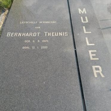 MULLER Bernhardt Theunis 1925-2003 &amp; Iola CATTON 1925-1993