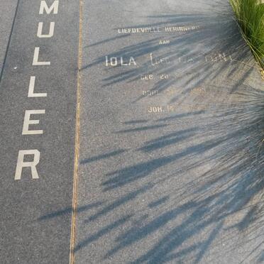 MULLER Iola nee CATTON 1925-1993