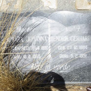 OLIVIER Hendrik Gerhardus 1884-1951 &amp; Susara Johanna LAMPRECHT 1890-1966 