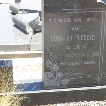 PLESSIS J.P., du 1896-1965 &amp; Cora LOOCK 1907-1983