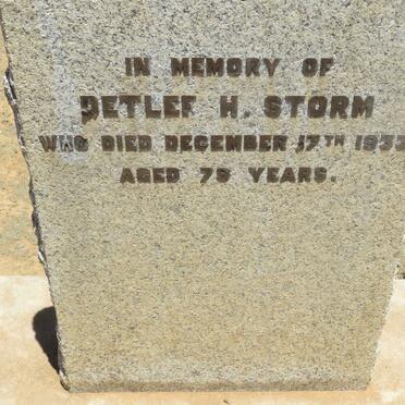 STORM Detlef H. -1933