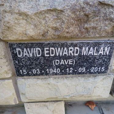 MALAN David Edward 1940-2015