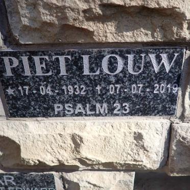 LOUW Piet 1932-2019