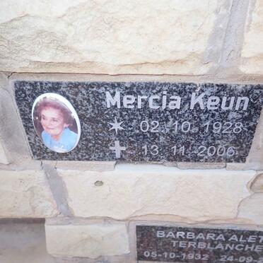 KEUN Mercia 1928-2006