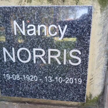 NORRIS Nancy 1920-2019