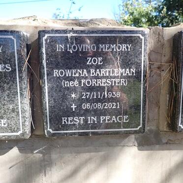 BARTLEMAN Rowena nee FORRESTER 1938-2021