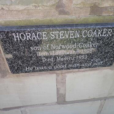 COAKER Horace Steven 1896-1983