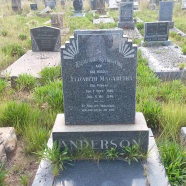 ANDERSON Elizabeth Magaretha nee PIENAAR 1880-1948