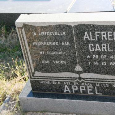 APPEL Alfred Carl 1943-1982