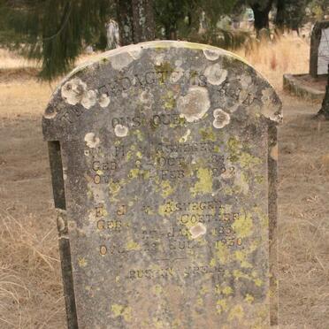 ASWEGEN W.H., van 1844-1922 & E.J. COETZEE 1851-1930