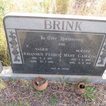 BRINK Johannes Petrus 1891-1982 & Mary Caroline 1899-1972