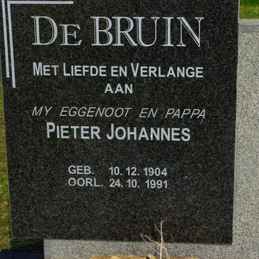BRUIN Pieter Johannes, de 1904-1991