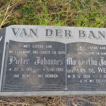 BANK Pieter Johannes, van der 1910-1985 & Margaretha Johanna VAN DE WERKEN 1908-1988