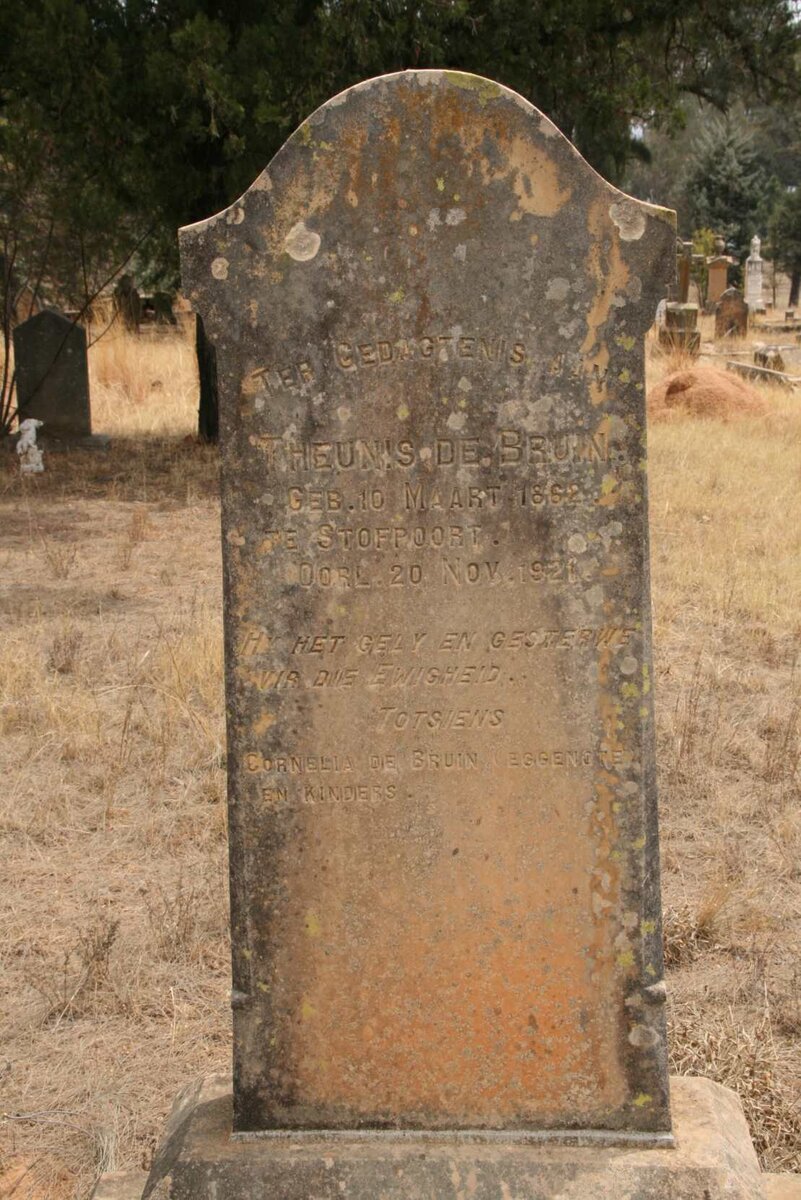 BRUIN Theunis, de 1852-1921