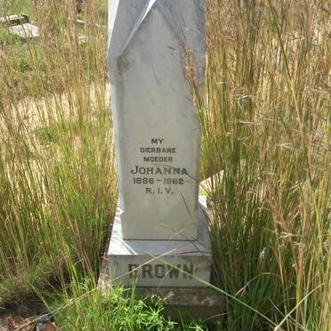 BROWN Johanna 1886-1962