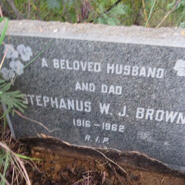 BROWN Stephanus W.J. 1916-1962