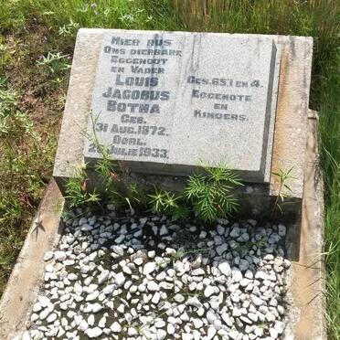 BOTHA Louis Jacobus 1872-1933