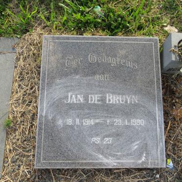 BRUYN Jan, de 1914-1980