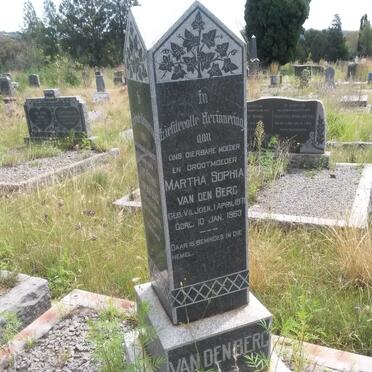 BERG Gert Petrus, van den 1867-1939 &amp; Martha Sophia VILJOEN 1871-1963 