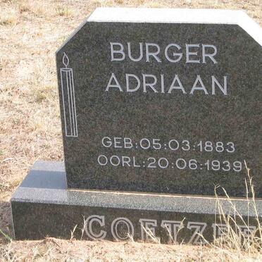 COETZEE Burger Adriaan 1883-1939
