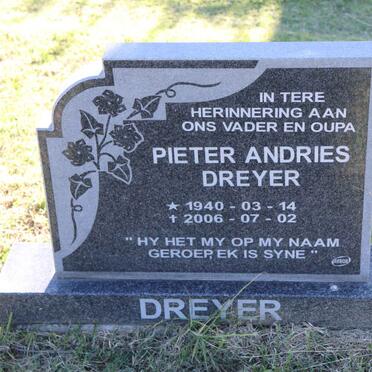 DREYER Pieter Andries 1940-2006
