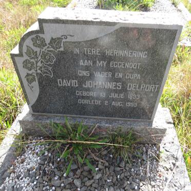 DELPORT David Johannes 1893-1959